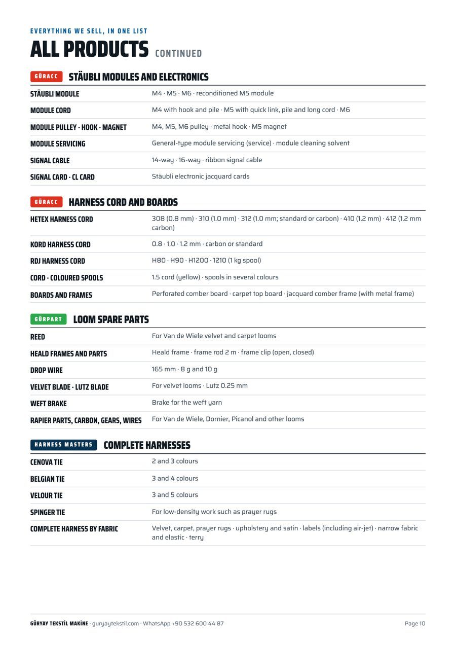 Product catalogue 10